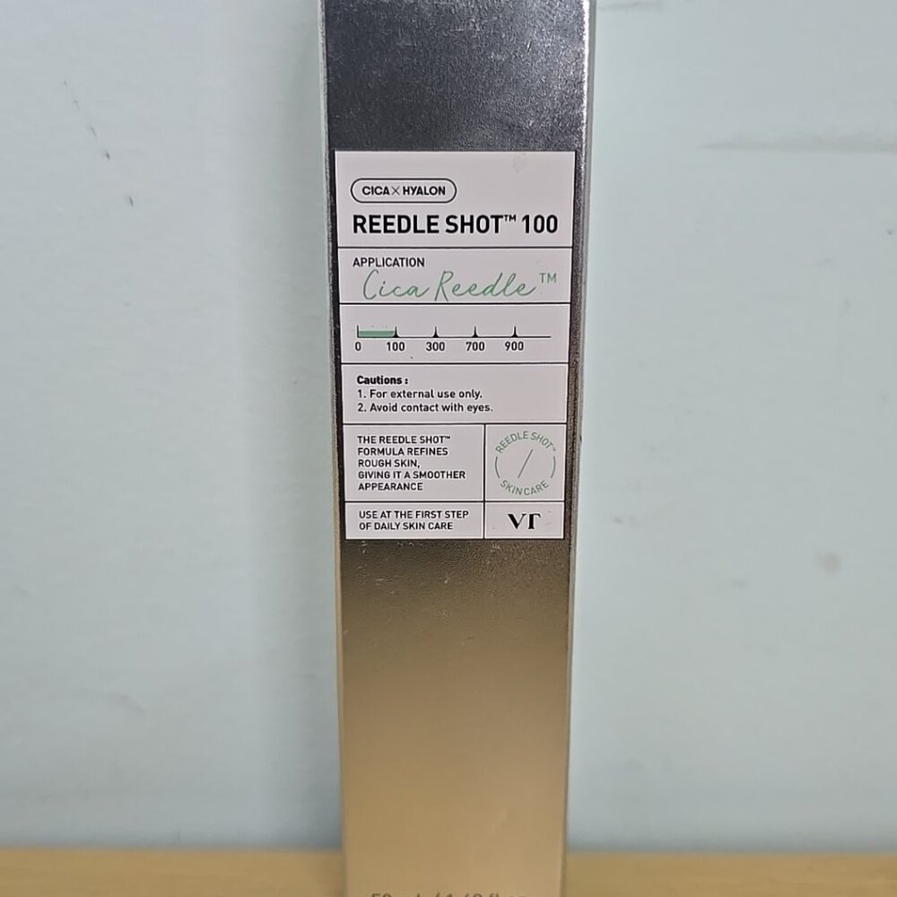 VT COSMETICS CICA Reedle Shot 100 Serum 1.69 fl oz / 50mL New Sealed Exp 2027